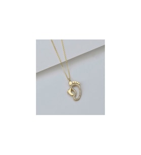 925 Ayar Gold Ayakizi Gümüş Kolye