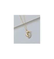 925 Ayar Gold Ayakizi Gümüş Kolye