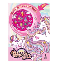 I Love Unicorn Eğlenceye Açılan Pencere Çıkartmalı Boyama Kitabı