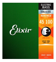 Elixir 14652 Nanoweb 4 Telli Bas Gitar Teli (45-100)