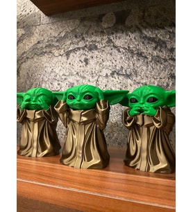 Star Wars Grogu (Baby Yoda) 10 cm 3 Boyutlu Baskı Dekoratif Figür Görmedim Duymadım Bilmiyorum