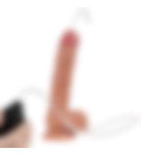 ETSMagaza 24 cm Su Fışkırtmalı Realistik Penis Vajinal Dildo