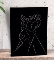 BK Gift Yatak Odası Konseptli  Dekoratif Mini Kanvas Tablo 15x20cm-25