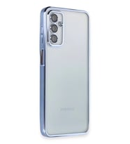Newface Samsung Galaxy M23 Kılıf Razer Lensli Silikon - Açık Mavi