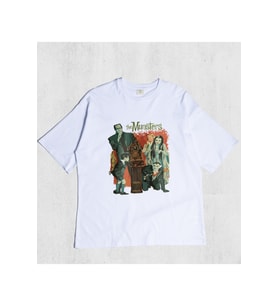 Unisex The Munsters Tshirt (Beyaz)