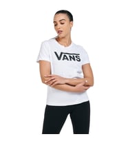 Vans Vn0a3up4wht Flying V Crew Tişört Beyaz