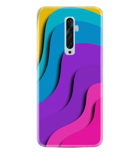 Oppo Reno 2Z 4 Lite 4 Pro 5 6 7 A31 Kılıf Desemli Silikon Renk Cümbüşü 1631