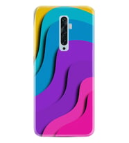 Oppo Reno 2Z 4 Lite 4 Pro 5 6 7 A31 Kılıf Desemli Silikon Renk Cümbüşü 1631