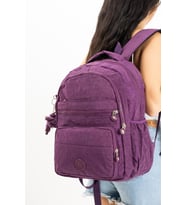Ultra Hafif Çok Cepli Orta Boy Sırt Çantası Mor (Model: 571-3E)