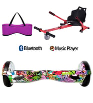 Citymate Elektrikli Kaykay Hoverboard Akıllı Denge 6.5 Inch + HoverKart + Çanta EXTREM PAKET D04