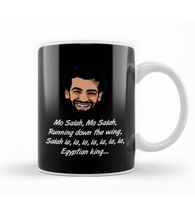 Mo Salah Running Down The Wing Football Chant Kupa Bardak Porselen