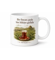 Kırşehir Anadolu Çayı Temalı Kupa Bardak Özel Tasarım Hediye