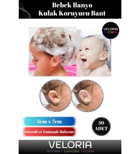 Premium Seri Özel Üretim Güvenli Su Kaçırmaz Yumuşak Bebek Banyo Kulak Koru