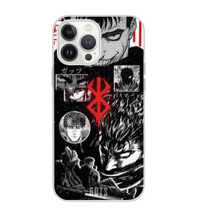 Iphone 12 Pro Uyumlu Berserk Anime Tasarımlı Şeffaf Telefon Kılıfı
