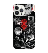 Iphone 12 Pro Uyumlu Berserk Anime Tasarımlı Şeffaf Telefon Kılıfı