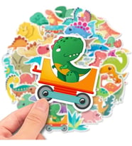 25 Adet Sevimli Dinozor Sticker Etiket Seti