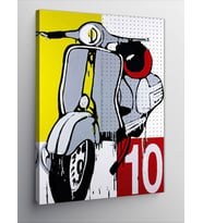 Kanvas Tablo Vespa Scooter