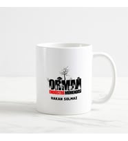 Orman Endüstri Mühendisi Kupa Bardak (1. Tasarım) (Beyaz)