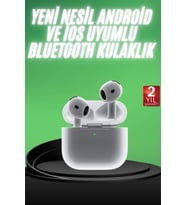 Yeni Nesil Bluetooth Kulaklık Beyaz Çağrı Cevaplayabilen Kablosuz (Çok Renkli)