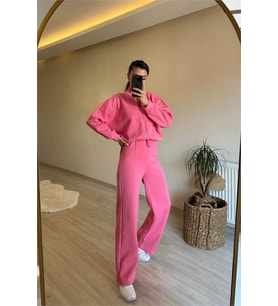 Kadın sweat eşofman ikili oversize takım DPNM018