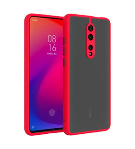Xiaomi Redmi K20 - K20 Pro Kamera Korumalı Premium Silikon Kılıf (Kırmızı)