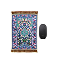 Bursa İpek Saks Dekoratif Küçük Halı Mousepad