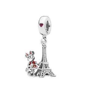 Nur Silver Minnie ve Eyfel Kulesi Gümüş Charm NUR-BL00955