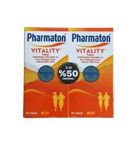 Pharmaton Vitality 30 Tablet Avantajlı 2'li Paket - 2.si %50 İndirimli