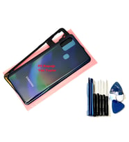 Tkgz Samsung Galaxy A31 (A315) FULL KASA Arka Pil Batarya Kapağı (TAMİR SETİ) SİYAH
