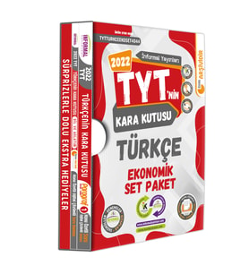 YKS-TYTnin Kara Kutusu Türkçe Ekonomik Set Paket Konu Özetli DiJtal Çözümlü Çıkm (Beyaz)