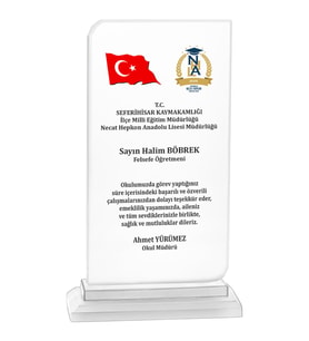 ODAK KUPA - Cam Plaketler - CM-017 A - 14x21 cm
