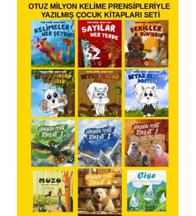 Otuz Milyon Kelime Prensibiyle Yazılmış 10 Kitap(Güvercin Posta ) + Çise ve Muzo Öykü Kitabı  HEDİYE