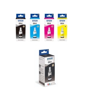 Ecotank L565 Siyah Ve Renkli orjinal Mürekkep Kartuş Takımı + Bk