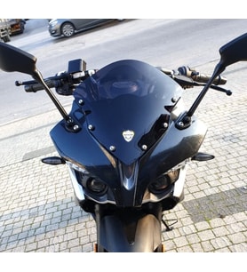 MOTOCAM Bajaj Pulsar RS 200 Ön Cam 2015-2026 Model 33cm Siyah Renkli 4mm SPORTİF