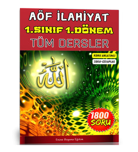 AÖF İlahiyat 1. Sınıf 1. Dönem TÜM Dersler Kitabı