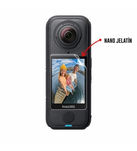 Insta360 X4 Air Aksiyon Kamera Uyumlu 2 Adet Şeffaf Ekran koruyucu Nano Jelatin