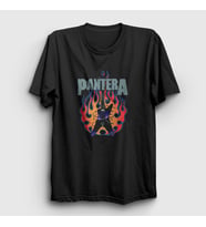 Presmono Unisex Siyah Guitar Pantera T-Shirt 168421tt