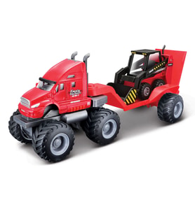 Maisto Builder Zone Taşıyıcı Tır Seti - Kırmızı Tır
