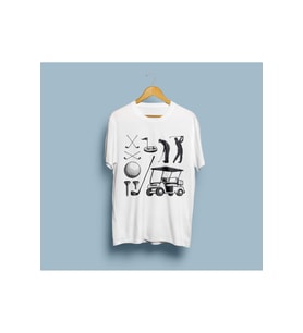 Oversize Golf 3 Tasarım Unisex T-shirt