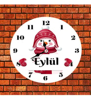 Yeni Yıl İçin İsme Özel Duvar Saati  Kişiye Özel