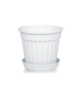 Fidanistanbul Klasik Salon Saksı, 1,7 Litre, 2 Adet (Beyaz)