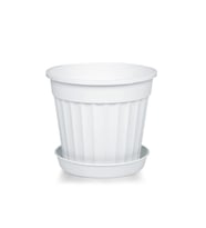 Fidanistanbul Klasik Salon Saksı, 1,7 Litre, 2 Adet (Beyaz)