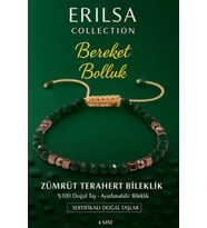 Sertifikalı Bereket ve Bolluk Bilekliği – Zümrüt Terahertz Doğal Taş İnce Model (Çok Renkli)