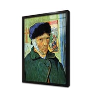 Kulağı Kesik Van Gogh Otoportre Çerçeveli Cam Tablo