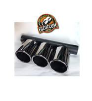 Honda Type-R 100 mm. krom paslanmaz 3 lü egzoz çıkışı  Honda eksoz ucu