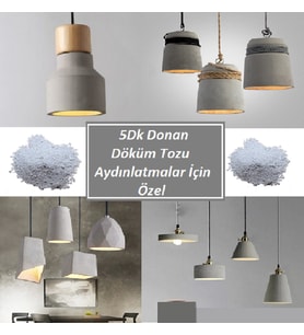 M1 ART 5 Dakika'da Donan Beton Döküm Tozu 1,kg - Aydınlatmalar Için Özel