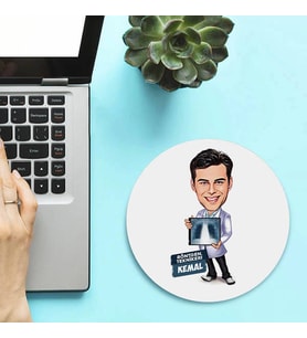 Kişiye Özel Karikatürlü Röntgen Teknikeri Mousepad