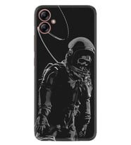 Samsung Galaxy A04E Kılıf Silikon Desen Özel Seri İskelet Astronot 1613