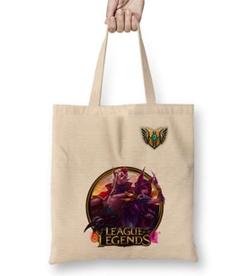 Rakan e Xayah LoL League Of Legends Bez Çanta Uzun Saplı