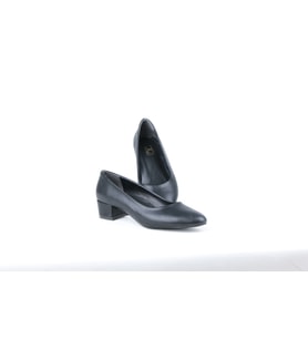 Ayakkabımood 3.5 Cm Siyah Topuklu Kadın Ayakkabı